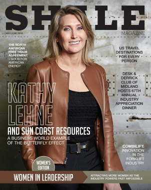 Kathy Lehne Sun Coast Resources CEO covers SHALE Magazine's Women in Leadership.